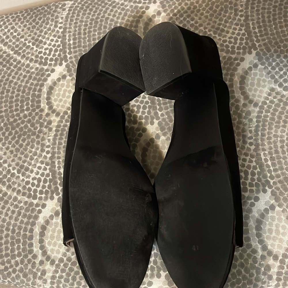 Madden Girl suede slides. Black, size 9. - Picture 6 of 6